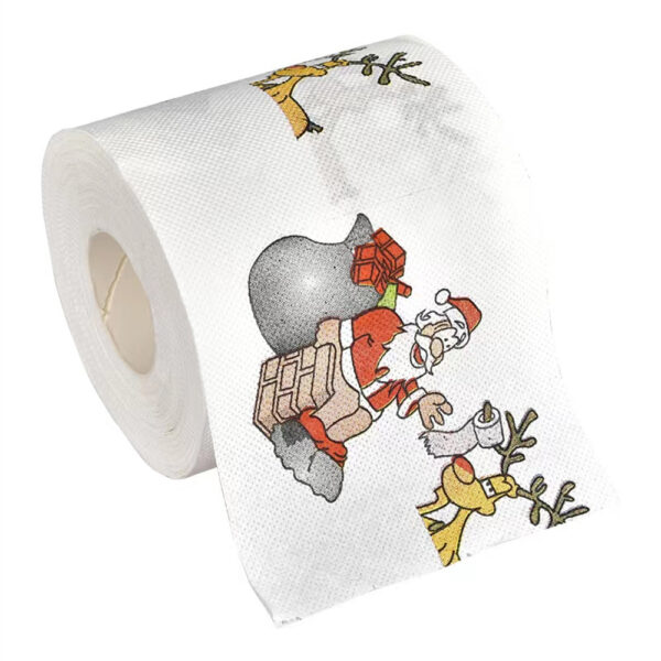 Коледна тоалетна хартия santa funny wc