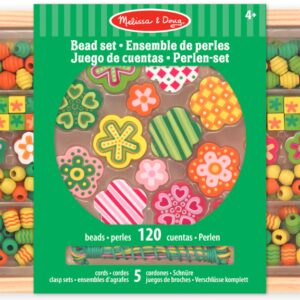 Melissa & Doug - Дървен комплект за създаване на бижута - Цветя