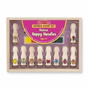Melissa & Doug - Tворчески комплект дървени печати и моливи