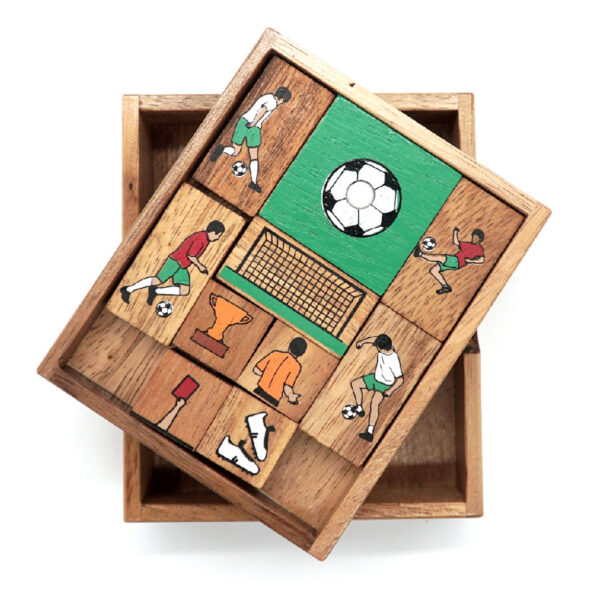 3d wooden puzzle football