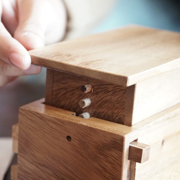 wooden box with secret compartment6