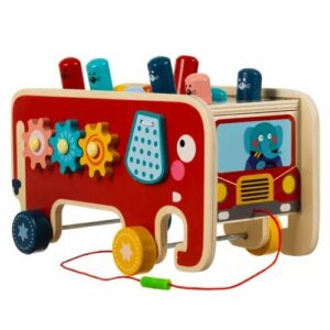 Детска образователна играч с чукче - слон -  Kruzzel