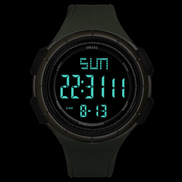 Дигитален часовник SMAEL 1618 зелен цвят 3 1