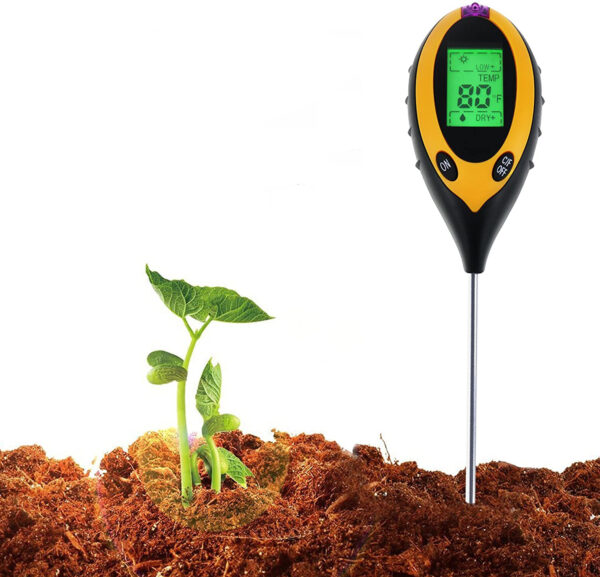 Уред за измерване на влажност температура светлина и PH на почвата 5