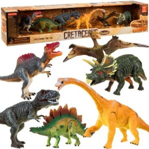 Комплект динозаври - подвижни фигурки - 6 бр. - Kruzzel